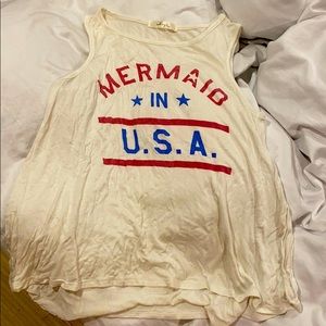 Mermaid in USA Swing Tank